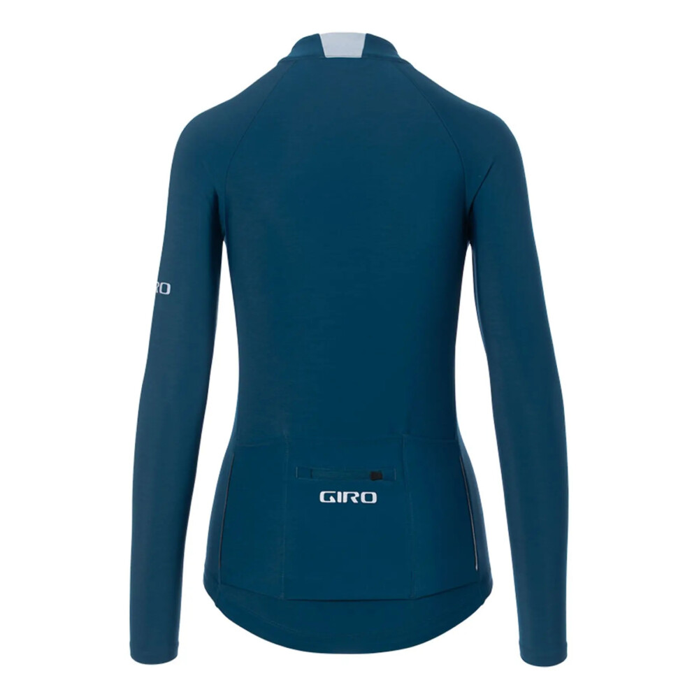 Maillot Mujer Giro Chrono LS Thermal Azul - Imagen 2
